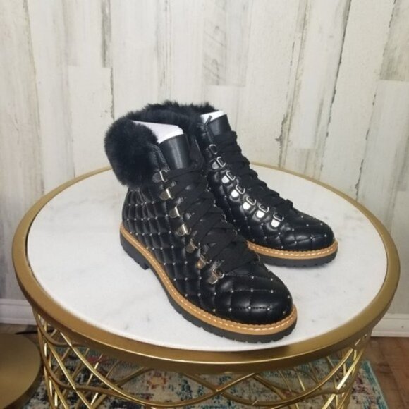 INC International Concepts Women's Pravale Lace-Up Lug Sole Hiker Bling … - Picture 4 of 6